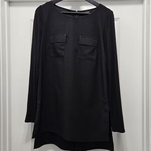 White House Black Market Chiffon Tunic Size 6